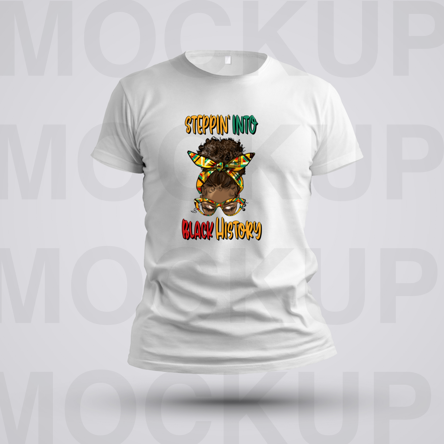 Steppin Into Black History Messy Bun