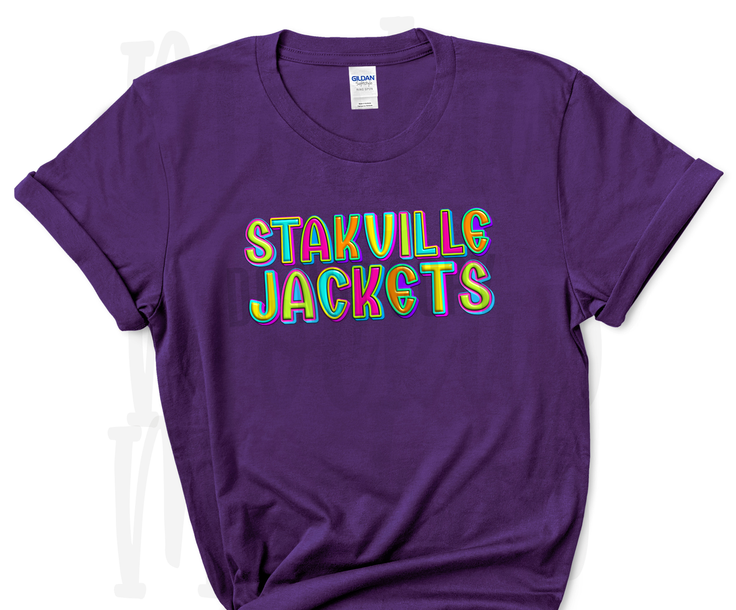 Starkville Jackets Bubble Letters Tee