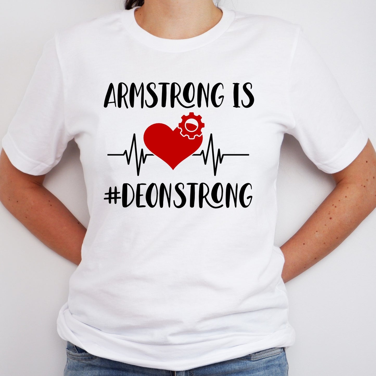 Armstrong is #DeonStrong Tee (Polyester Tee)