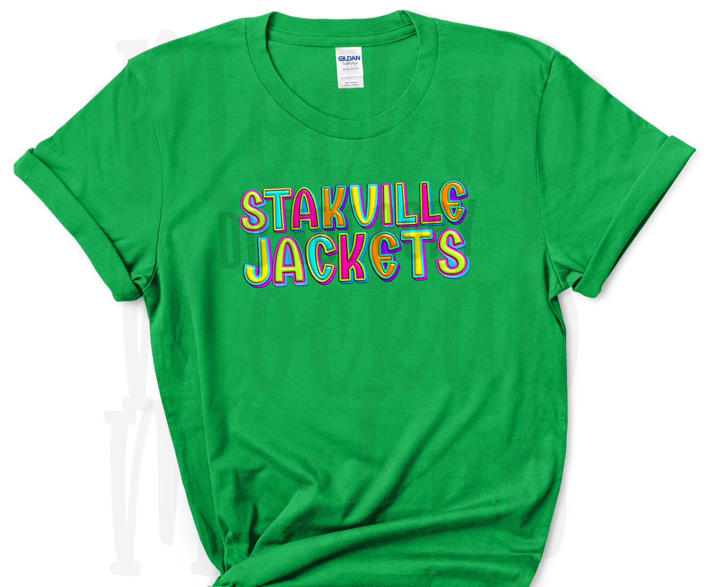 Starkville Jackets Bubble Letters Tee