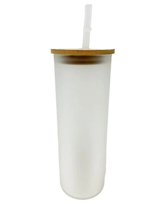 Custom Frosted Bamboo 20z Tumbler