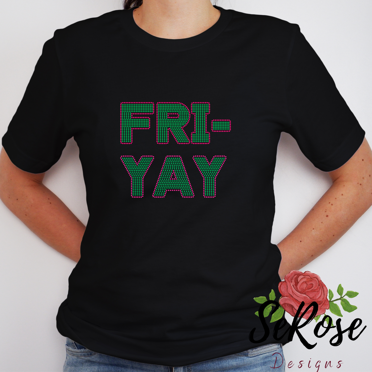 Fri Yay Rhinestone Template (Digital Download)