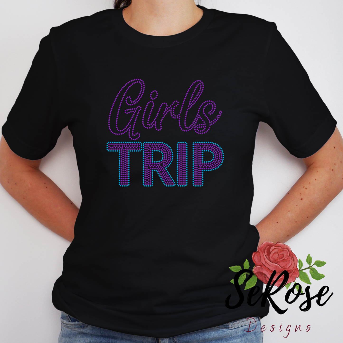 Girls Trip Rhinestone T-Shirt (SS10s)