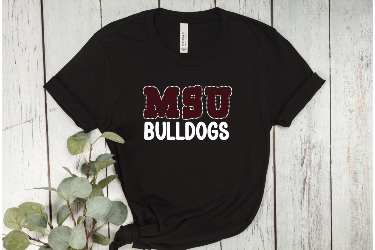 MSU Bulldogs Rhinestone Template SVG FILE ONLY