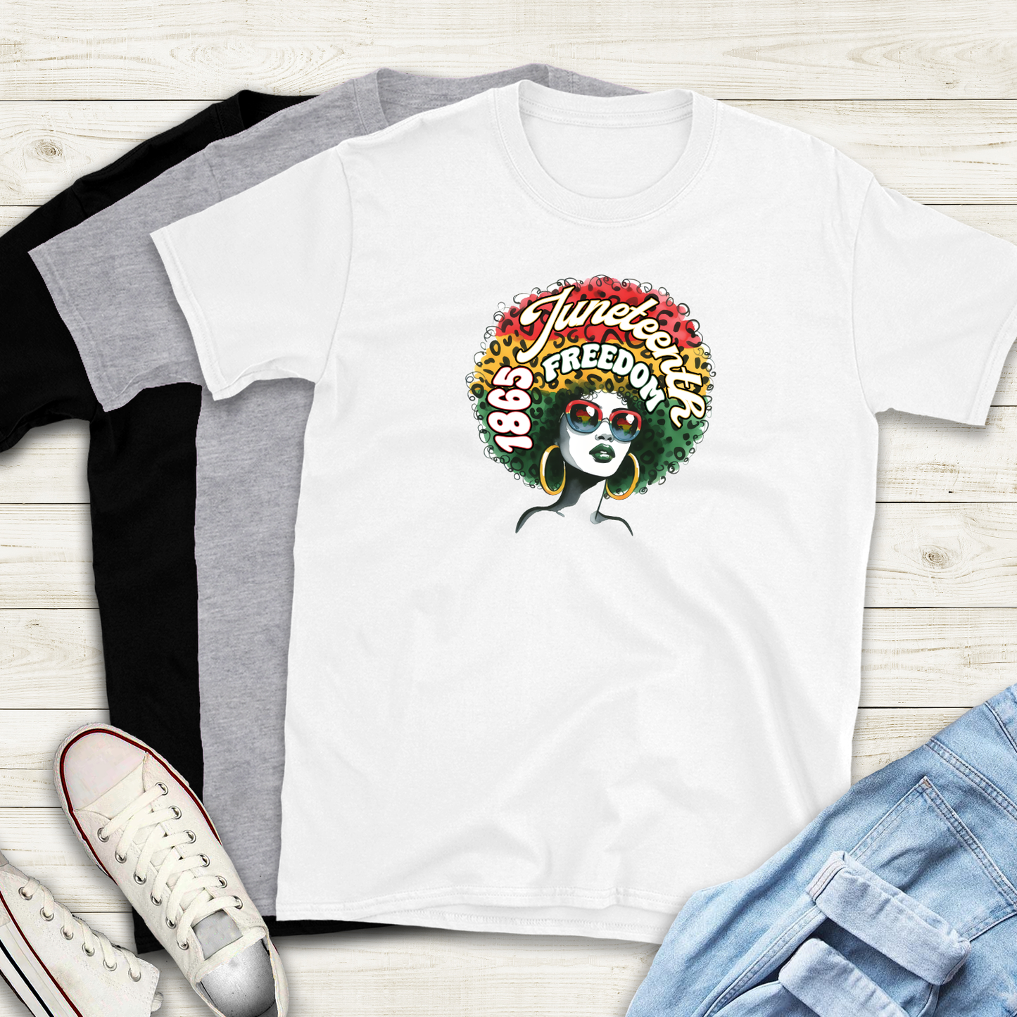 AFRO Juneteenth Freedom tee