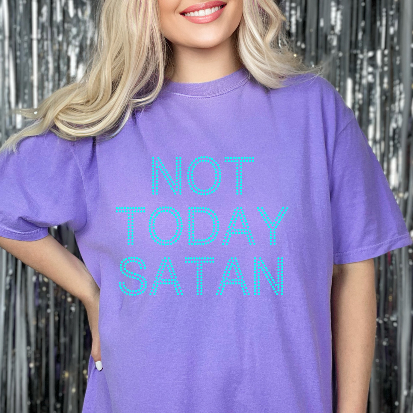 Not Today Satan Rhinestone Template (Digital Download)