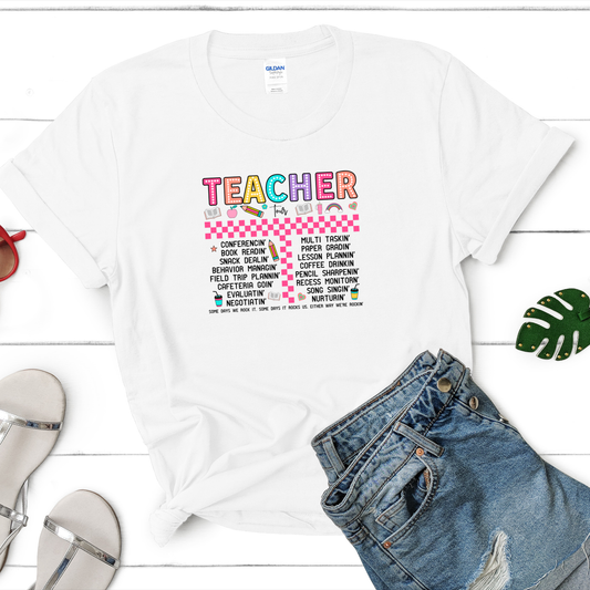 Retro Teacher Tee