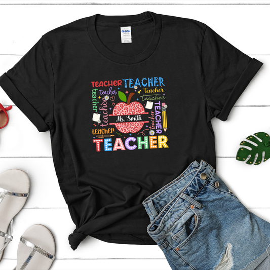 Teacher Word Cloud Tee